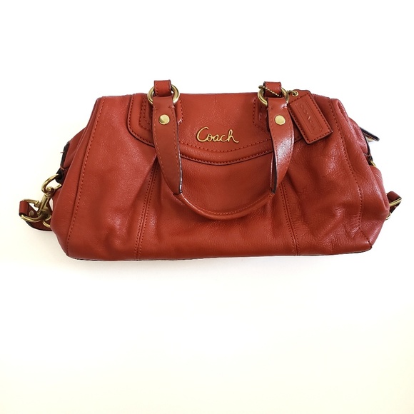 Coach Handbags - COACH Leather Satchel - Burnt Orange - Never Used!